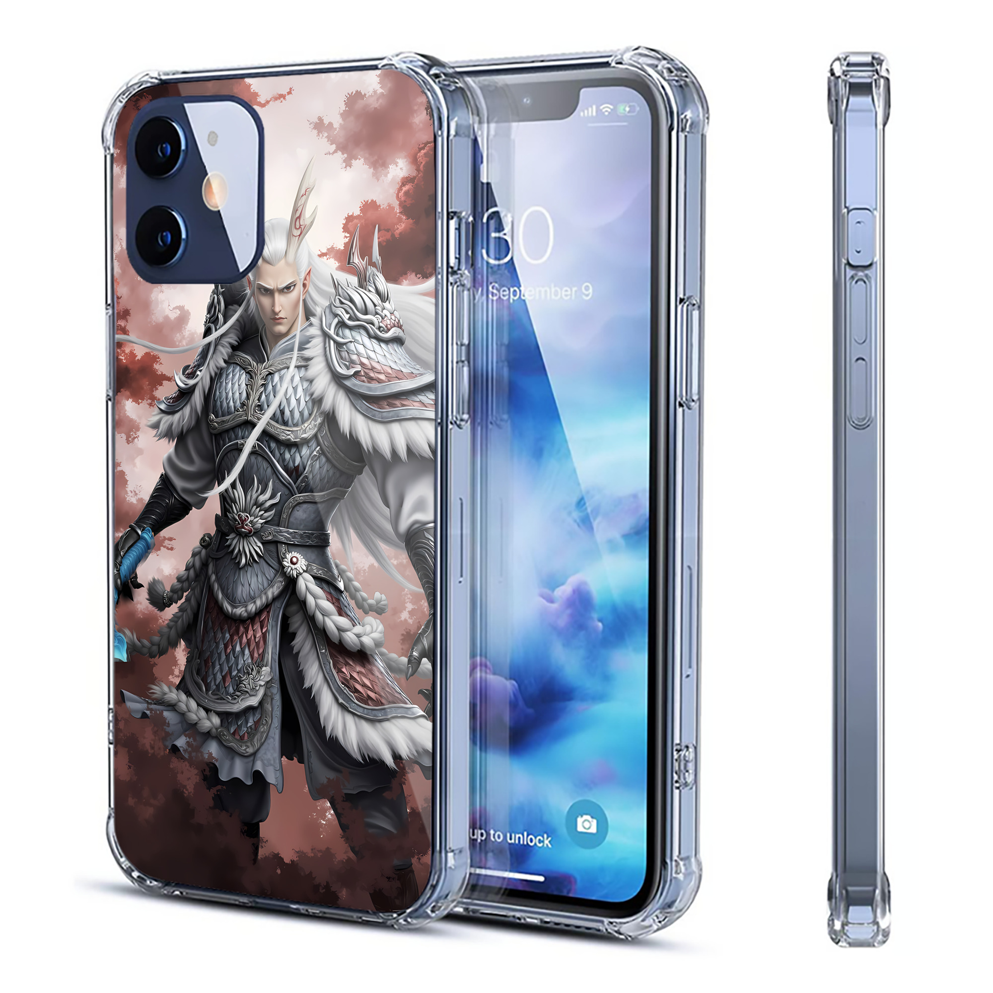 （画像用） Ne Zha 2 ナタ 魔童の大暴れ 【iPhone 12シリーズ対応】透明スマホケース（クリアソフトケース）